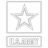 us army simple star